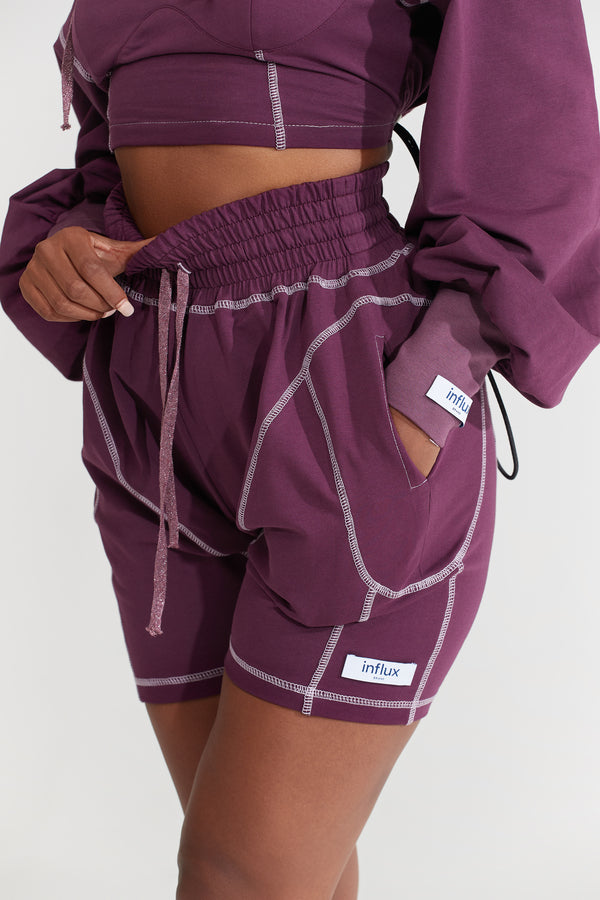 French Terry Shorts  Bordeaux | Nabz Saad