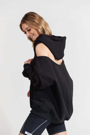 Oversized Hooded Zipper Sweat | Nabz Saad