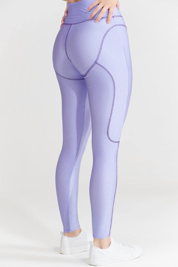 High Waist Lilac Leggings |Nabz Saad