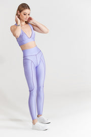 High Waist Lilac Leggings | Nabz Saad
