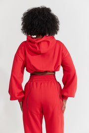 Oversized Red Jogger-Nabz Saad