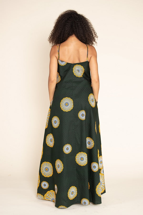Floral Print Front Zipper Maxi Dress | Nabz Saad
