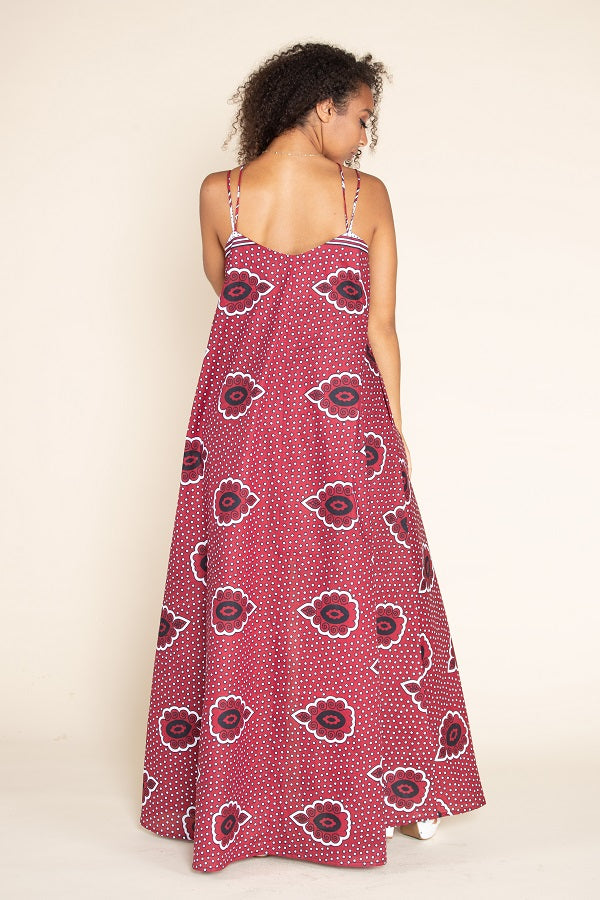 Floral Print Front Zipper Maxi Dress | Nabz Saad