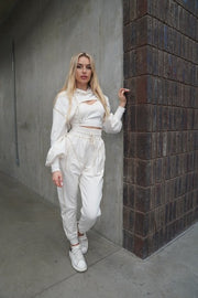 Nabz Saad_ECRU TERRY JOGGERS
