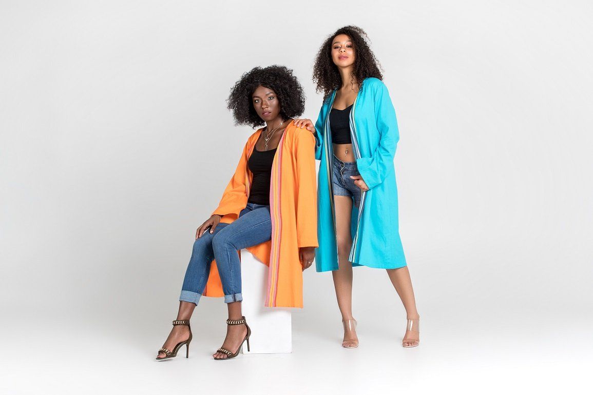 African & Chiffon Kimonos Jackets -Nabz Saad