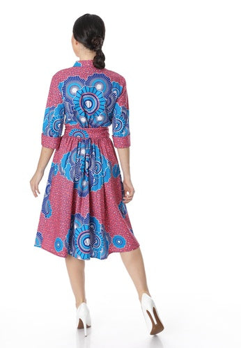 Cotton Midi Shirt Dress - Nabz Saad