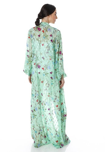 Green Maxi Kimono Dress