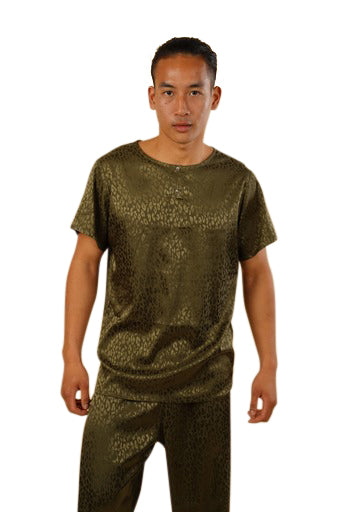 Men's Satin Silk Khaki Set | Live Loud Out