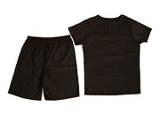 Men's Button Up Black Short Set | Nabz Saad