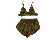 Shorts with Bra Set Khaki | Nabz Saad